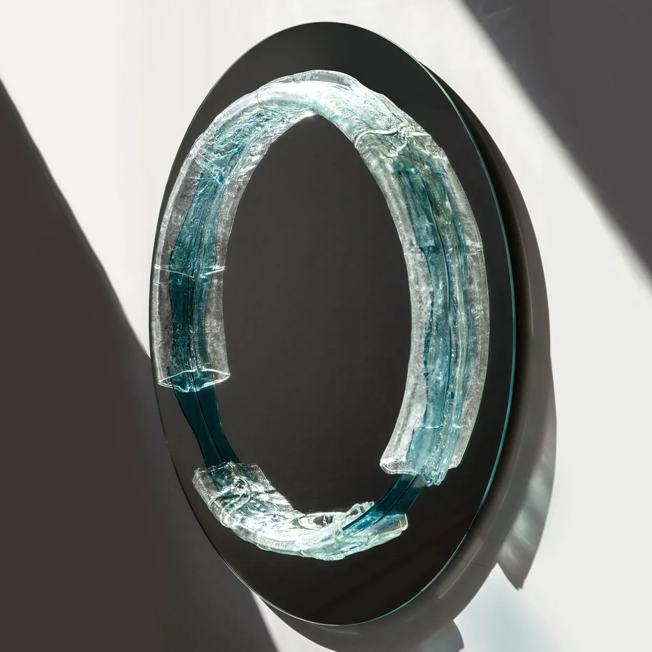 Atlasproject Specchio Rotondo in Cristallo Naias