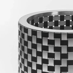 Splot Design Splot4flowers Cachepot ottico nero