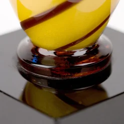 Officine di Murano 1295 Stmatbott Bottiglia nera e gialla