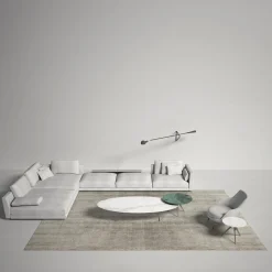 Carpet Edition Tappeto Bamboo Shaded rettangolare in seta di bamboo beige #2