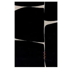 Jaipur Rugs Tappeto Blocks in Ebony and White di Keith Pillow da Daaa Haus
