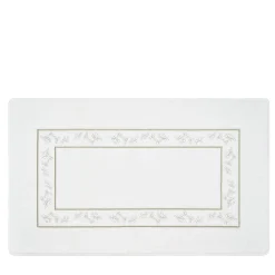 Verderoccia Tappeto da bagno Roma White & Silver Olive