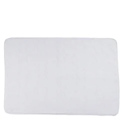 Rivolta Carmignani Tappeto da bagno Shangri-La Jacquard bianco