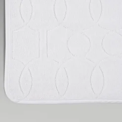 Rivolta Carmignani Tappeto da bagno Shangri-La Jacquard bianco