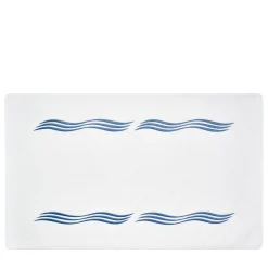 Verderoccia Tappeto da bagno Tuffo bianco e blu Assisi