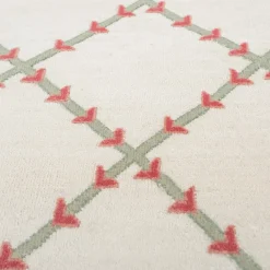 Jaipur Rugs Tappeto in Lana e Cotone Annodato a Mano A River of Roses di Tatiana de Nicolay