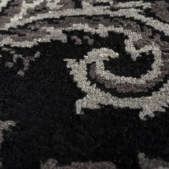 Jaipur Rugs Tappeto in Lana e Cotone Annodato a Mano Kashmir Nero di Peter d’Ascoli #1