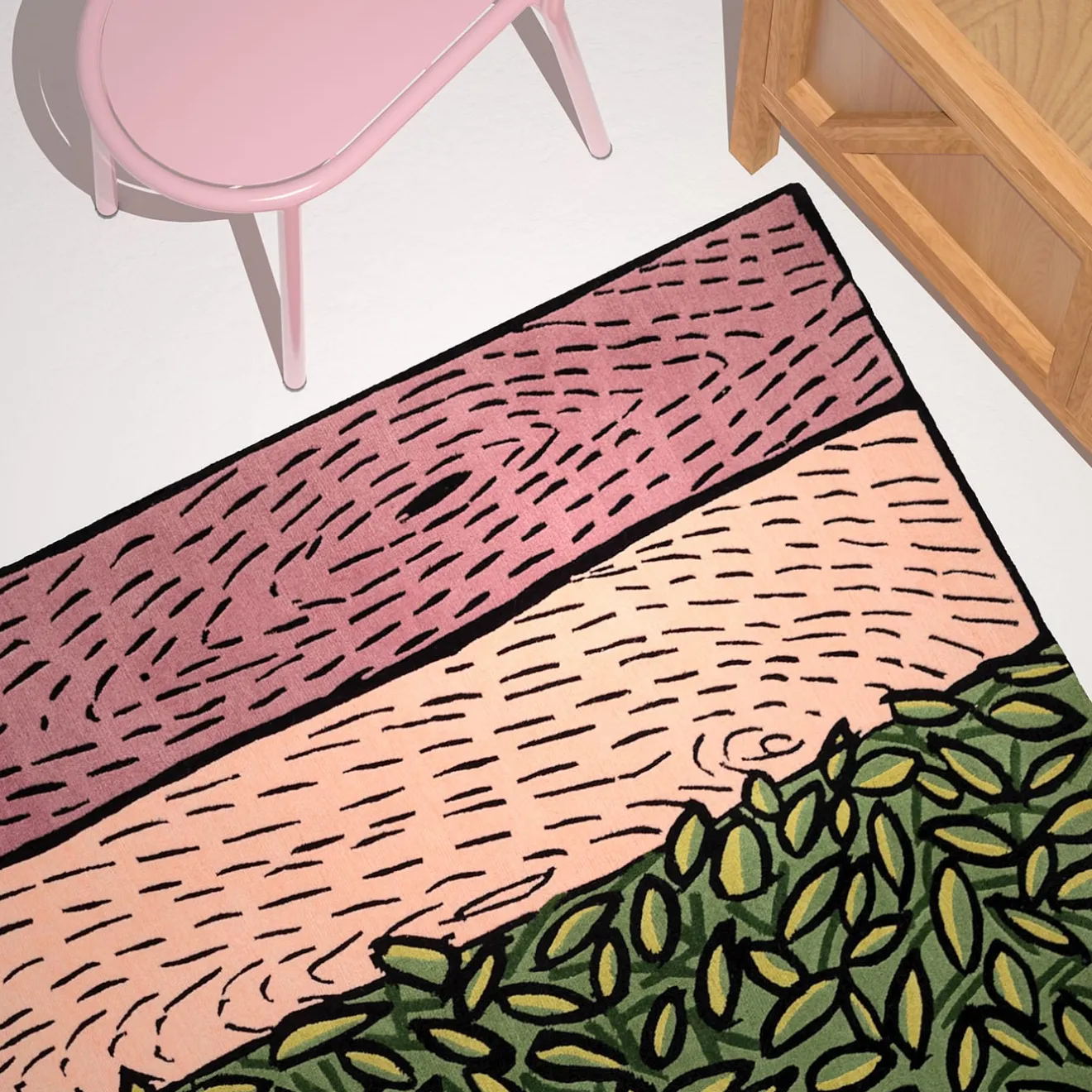 Sergio Mannino Studio Tappeto in lana fatto a mano Rose Realm