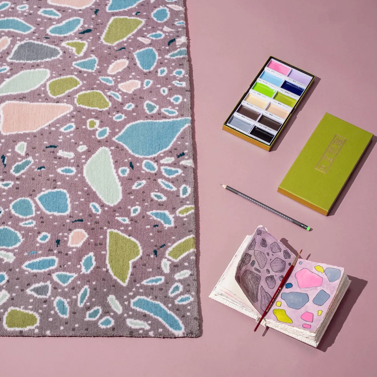 Sergio Mannino Studio Tappeto in lana fatto a mano Piazza Armerina Terrazzo