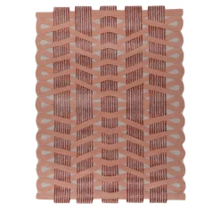 Jaipur Rugs Tappeto in lana nei toni avorio e corallo chiaro