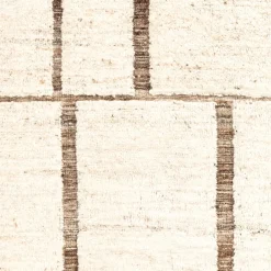 Kristiina Lassus Tappeto Kiviya in Lana Bianco e Marrone