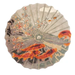 Grand Tour by Vito Nesta Tappeto Koi in lana trapuntata