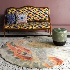 Grand Tour by Vito Nesta Tappeto Koi in lana trapuntata