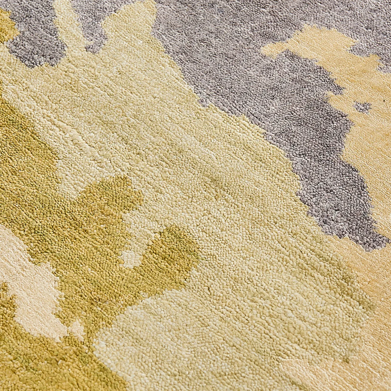 Mohebban Tappeto Loft L511A in seta di bamboo dorata