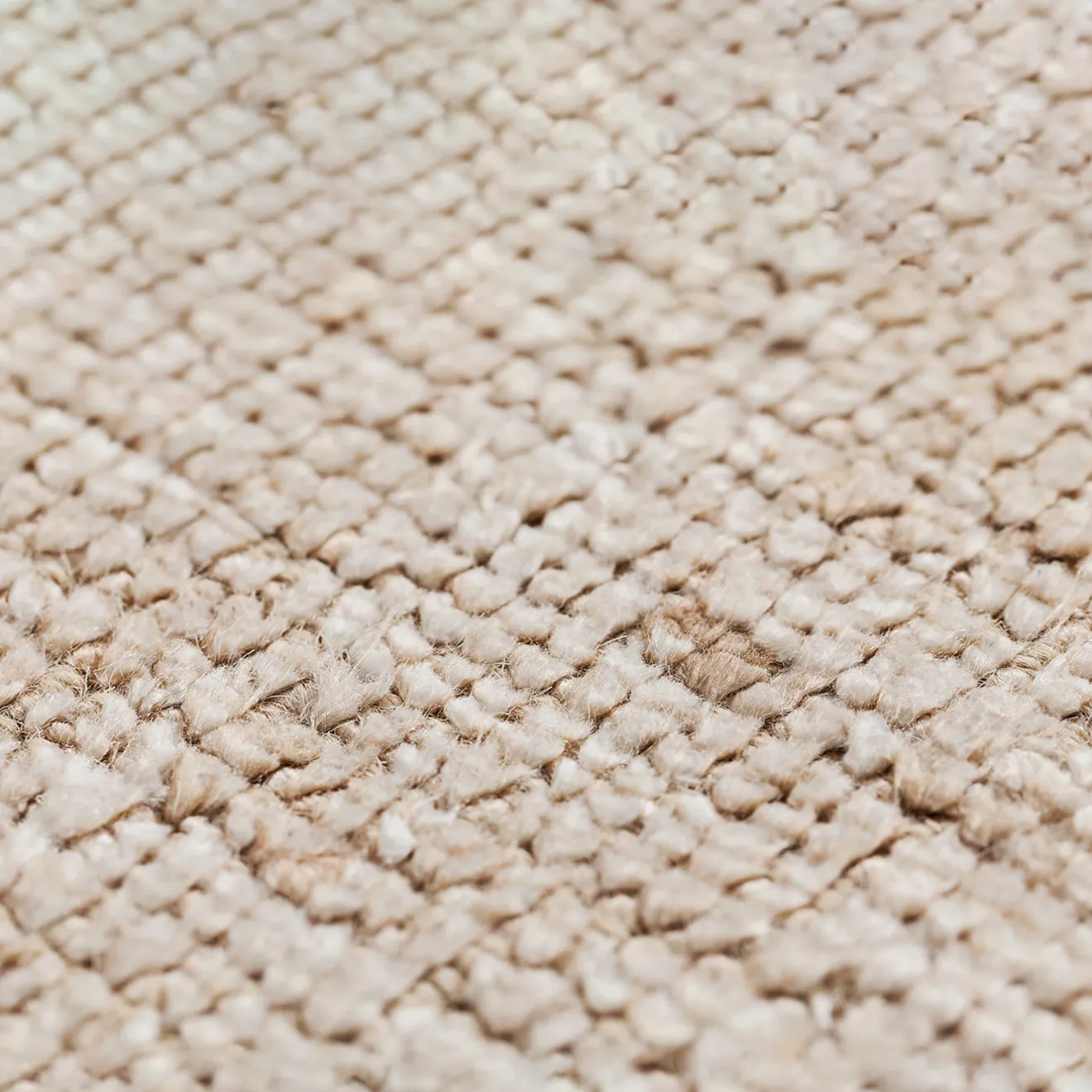 Mohebban Tappeto Loom Notwhite in lana e seta di bambù beige