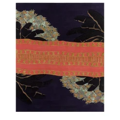 Jaipur Rugs Tappeto Plum Glow Purple Velvet trapuntato a mano