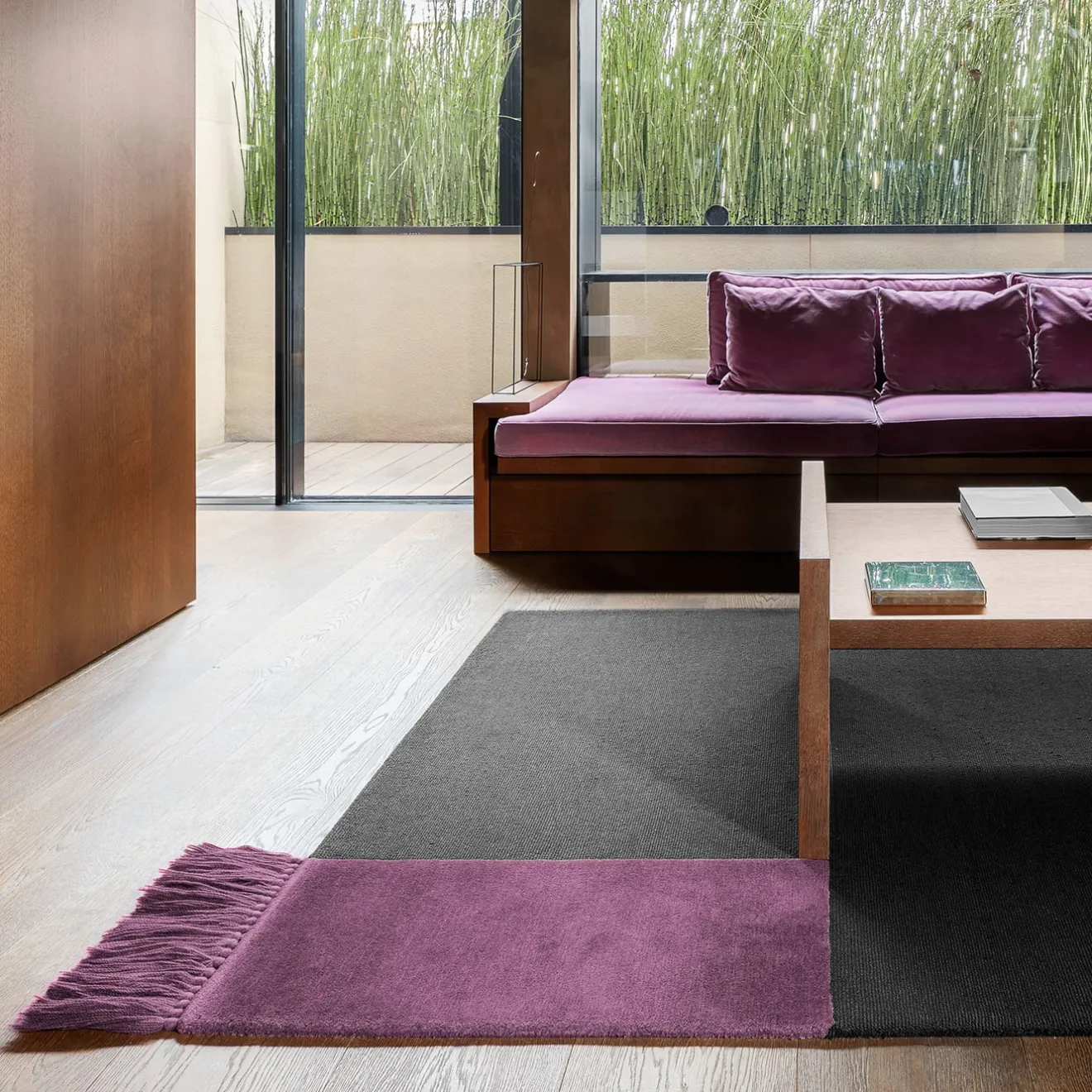 Sesia&Co. Tappeto rettangolare colore liquirizia