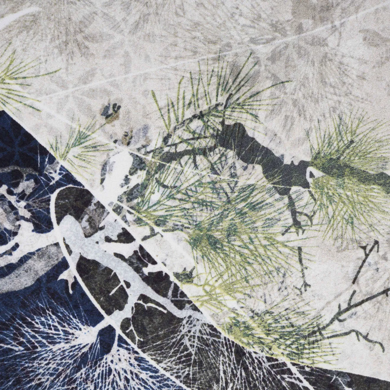 Instabilelab Tappeto rettangolare Matisse con ramo stilizzato