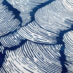 Mohebban Tappeto rettangolare Oceano blu in lana