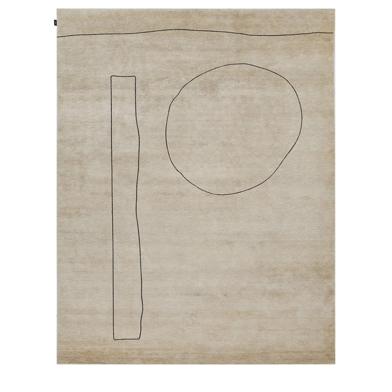 Amini Tappeto Ritagli Beige di Elisa Ossino