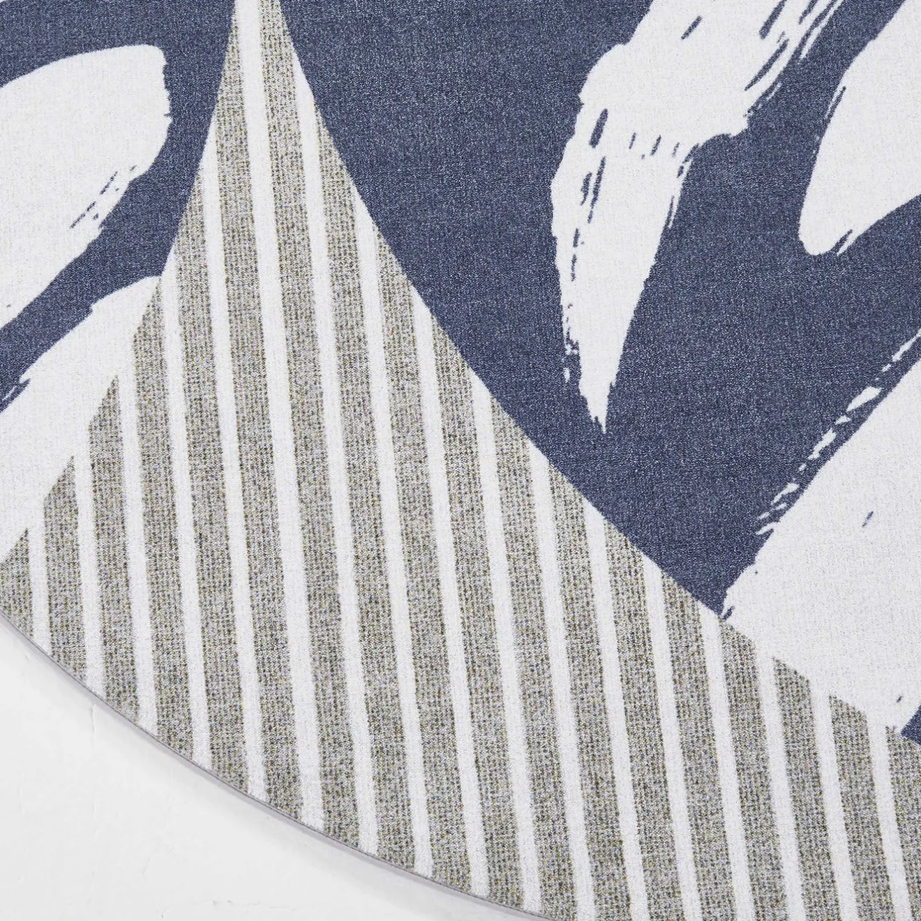 Instabilelab Tappeto rotondo Charlotte in stile optical