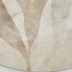 Instabilelab Tappeto rotondo Madara con foglie grandi