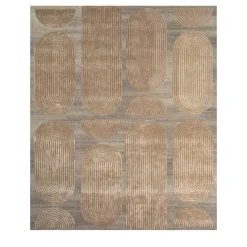Jaipur Rugs Tappeto Subtle Grooves Soft Beige & Natural Gray trapuntato a mano