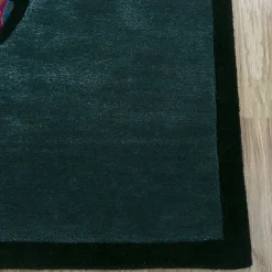 Jaipur Rugs Tappeto trapuntato a mano verde cacciatore Concoction