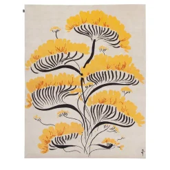 Amini Tappeto Valparaise Yellow Semi Worsted di René Gruau