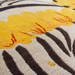 Amini Tappeto Valparaise Yellow Semi Worsted di René Gruau