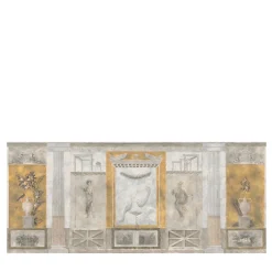 KOHRO Tessuto da rivestimento in cotone giallo Pompei