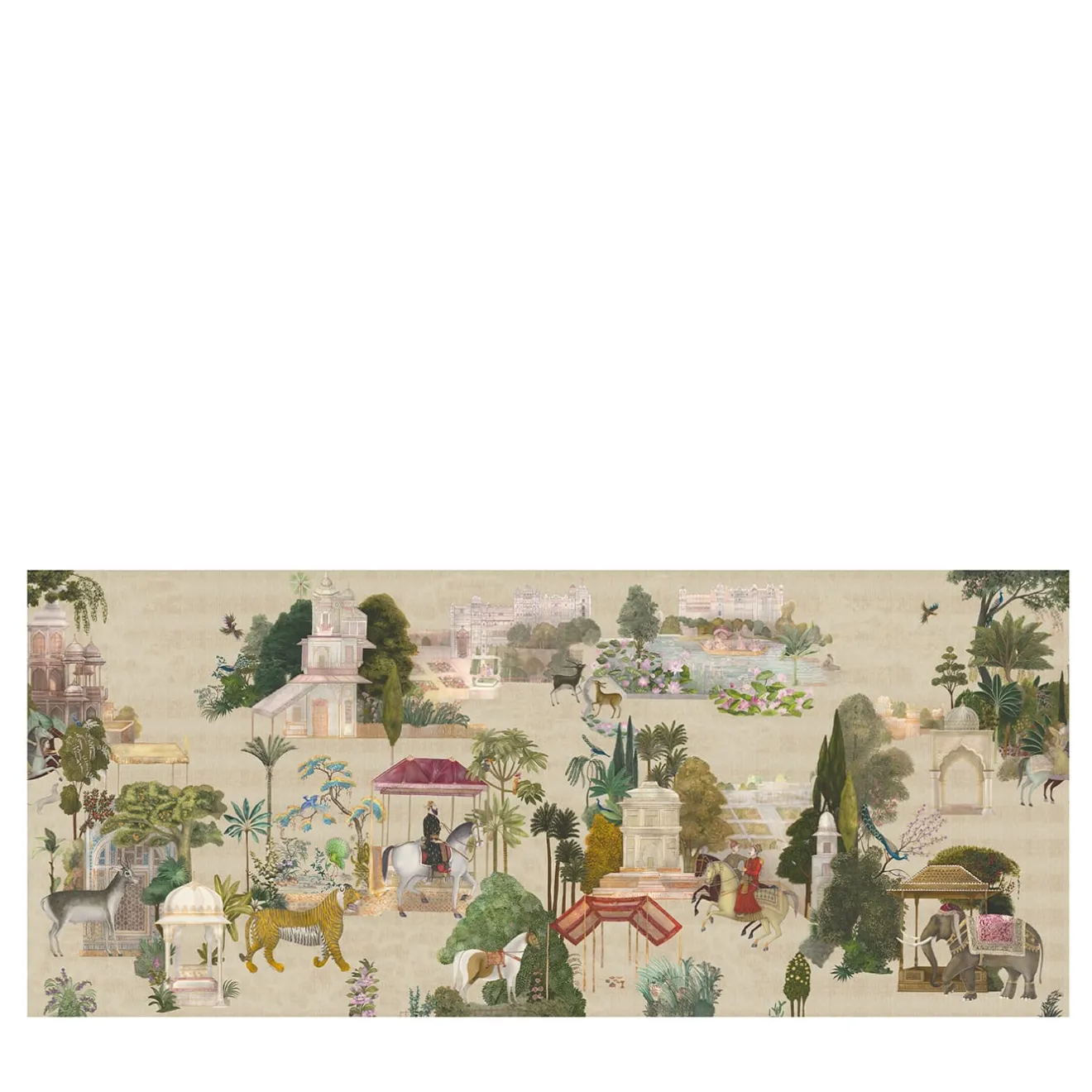 KOHRO Tessuto da rivestimento in cotone beige del Rajasthan