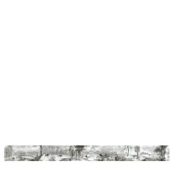 KOHRO Tessuto murale in cotone con stagni irlandesi grigio e blu chiaro