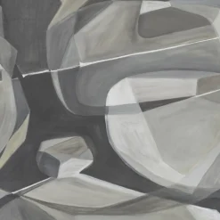 KOHRO Tessuto murale in cotone grigio Rising Desert