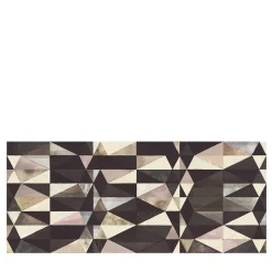 KOHRO Tessuto murale in poliestere marrone tribale anni Cinquanta