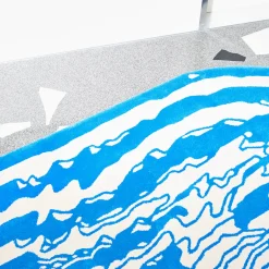 Carpet Edition The Floor Is Lava - Tappeto liscio blu eolico di PLACéE