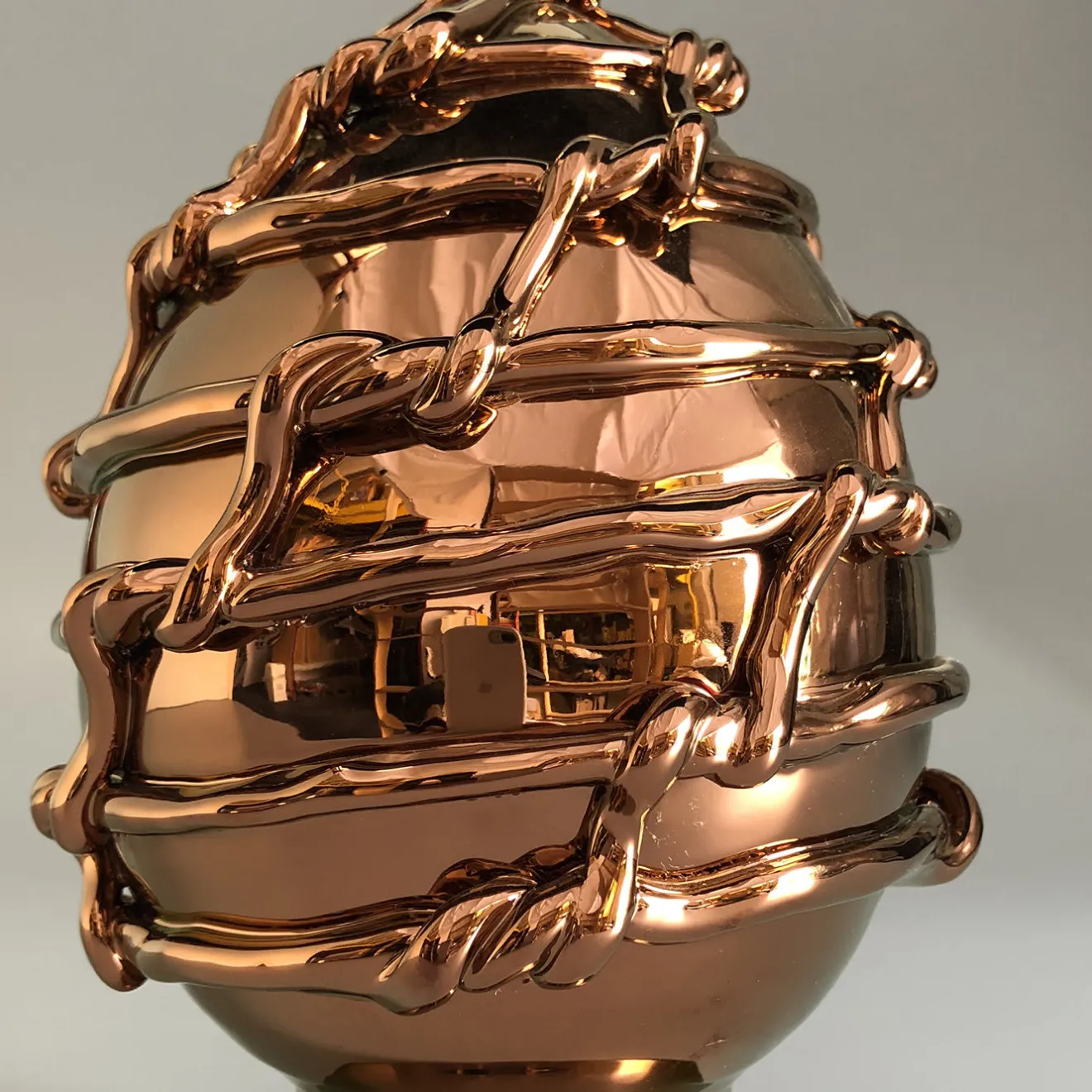 Tuttoattaccato Tiricci Pigna siciliana in bronzo terracotta