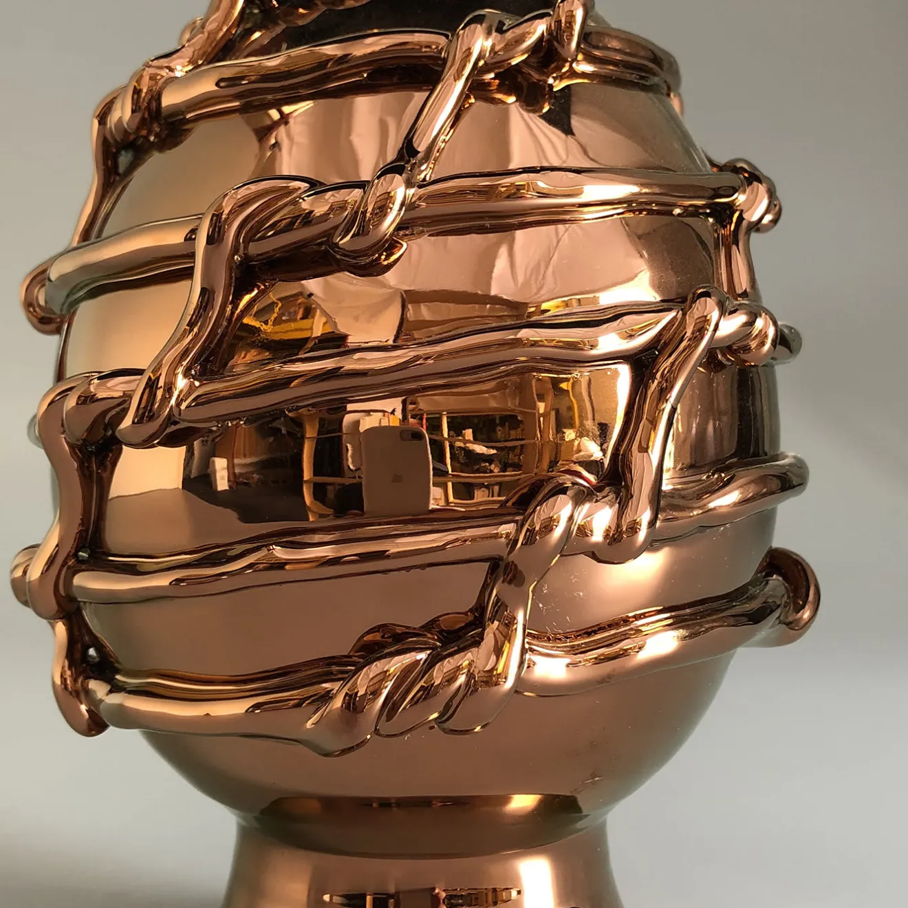 Tuttoattaccato Tiricci Pigna siciliana in bronzo terracotta