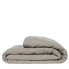 Once Milano Trapunta di lino grigio taupe