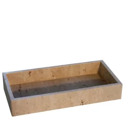 Otto e Mezzo Travertino rettangolare Paglierino Vide-Poche