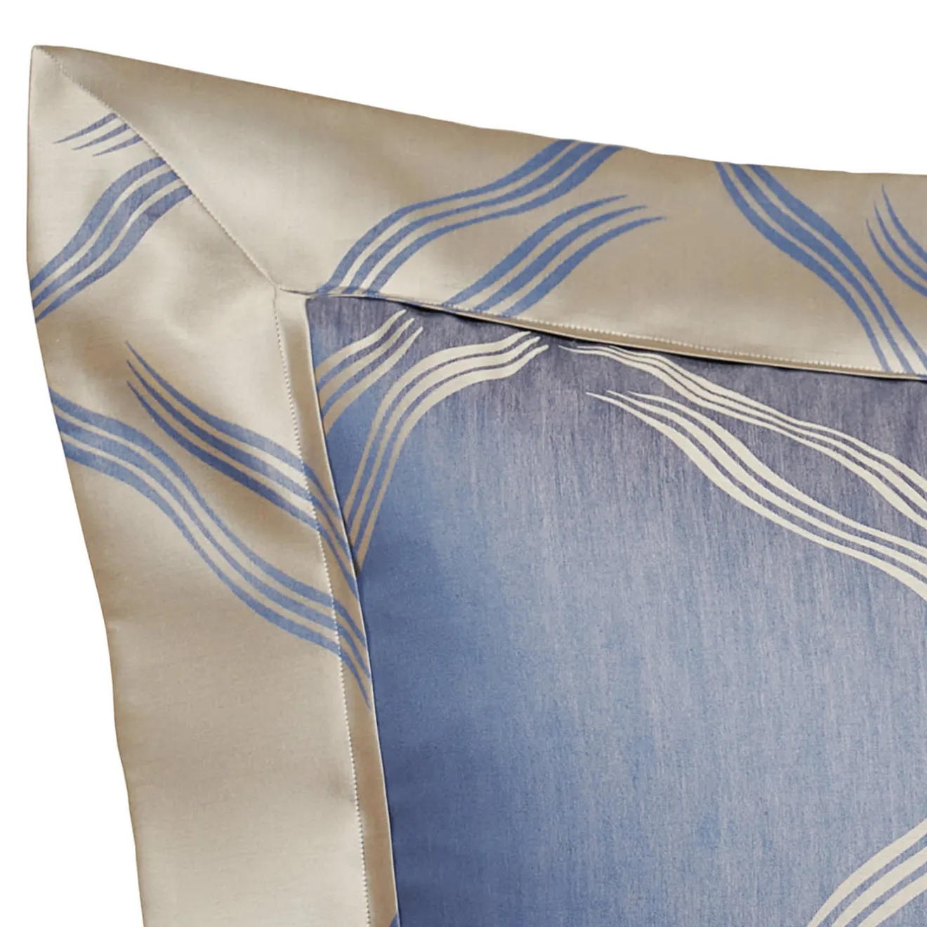 Verderoccia Tuffo Jacquard Assisi Blue US Standard Sham