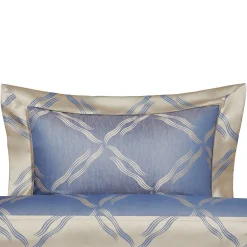 Verderoccia Tuffo Jacquard Assisi Blue US Standard Sham