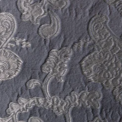 The House of Lyria Tweedia Cuscino quadrato in jacquard azzurro floreale