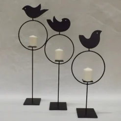 AV Metal Uccellino A Portacandele in metallo
