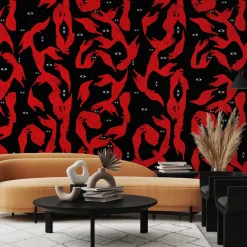 MaVoix Uno, Nessuno Nero Mezzanotte Carta da parati