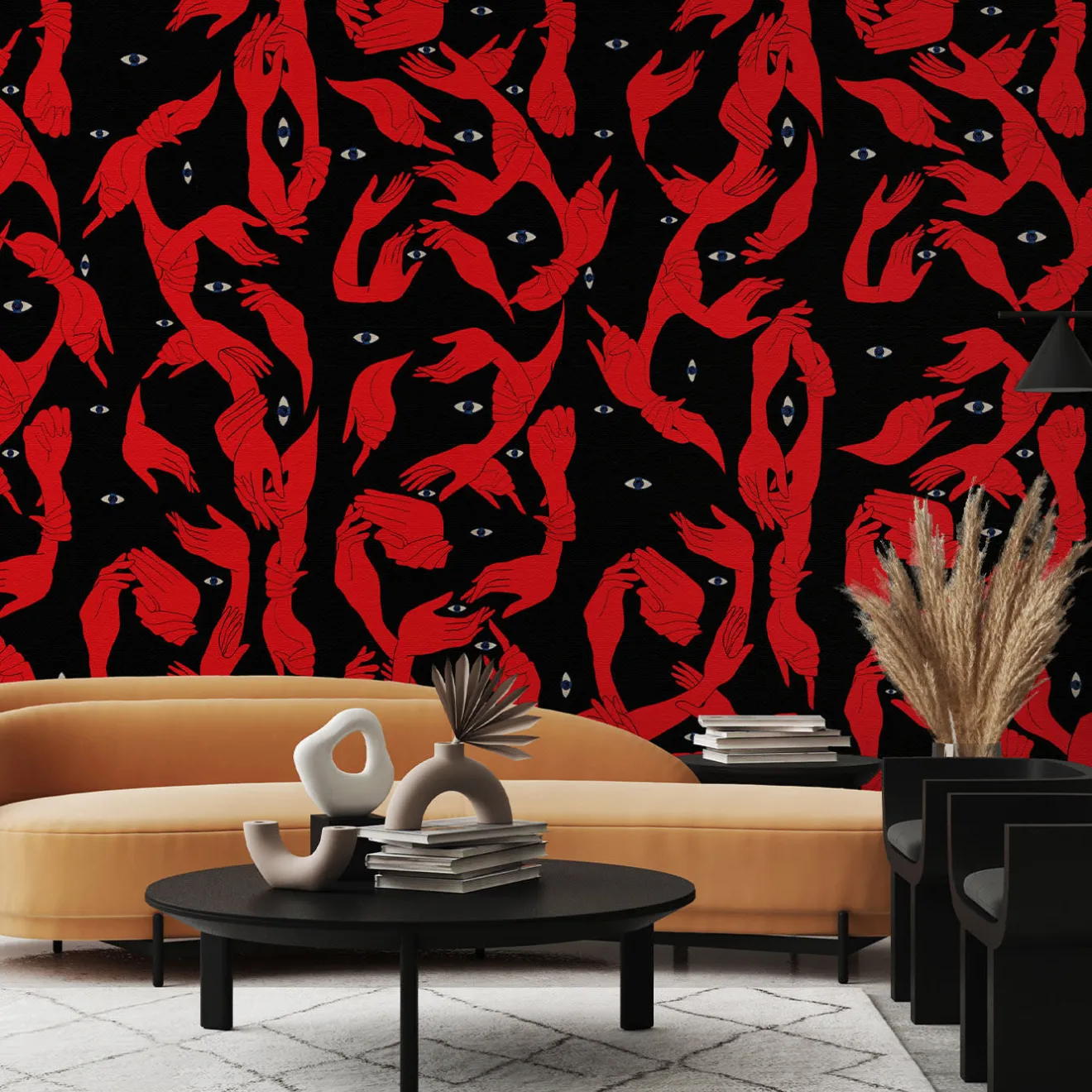 MaVoix Uno, Nessuno Nero Mezzanotte Carta da parati