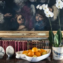 FiammettaV Home Collection Uovo di marmo Paonazzo di medie dimensioni