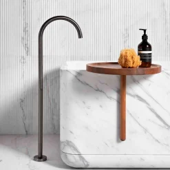 Luce Di Carrara Vasca da bagno rettangolare in marmo bianco Monolithos