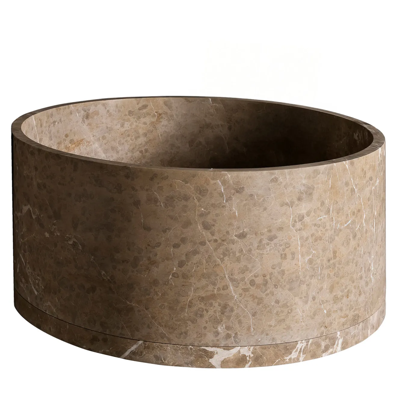 Luce Di Carrara Vasca da bagno rotonda in marmo Passage