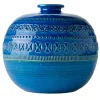 Bitossi Ceramiche Vaso a palla piccolo Blu di Aldo Londi